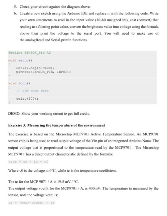 Solved Exercise 1: Vary the LED Brightness Pulse Width | Chegg.com
