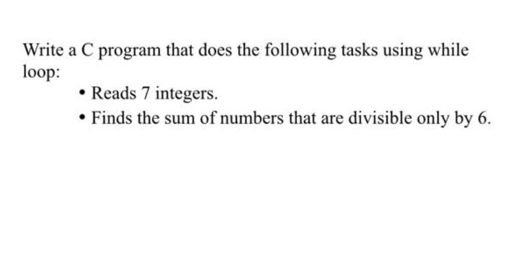 Solved Write a C program that does the following tasks using | Chegg.com