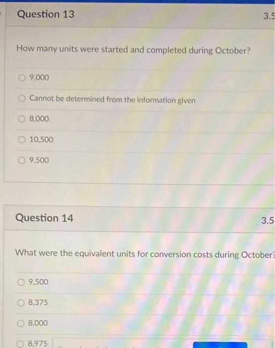 Solved Questions 13 through 15 are based on the following | Chegg.com