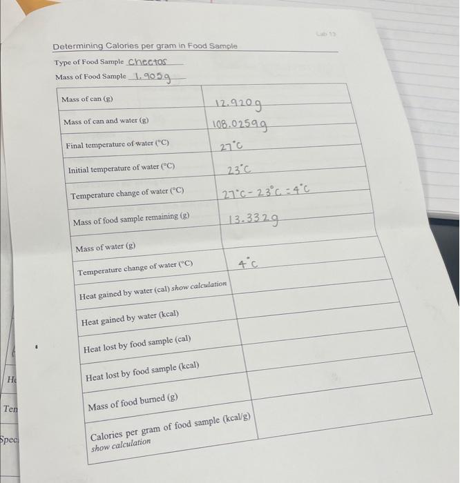 solved-determining-calories-per-gram-in-food-sample-type-of-chegg