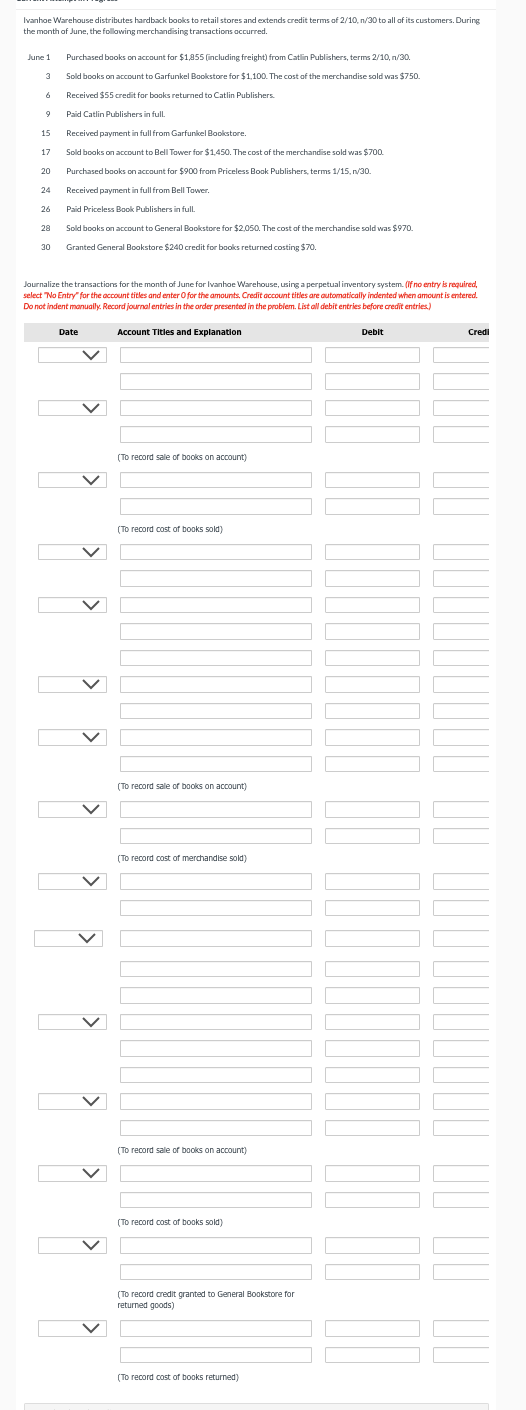 Solved Ivanhoe Warehouse distributes hardback books to