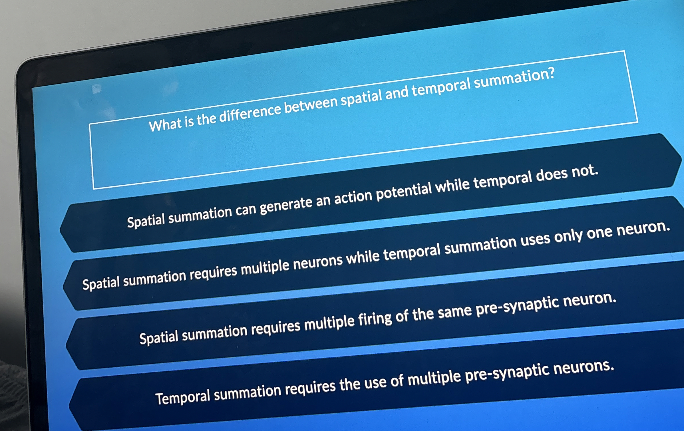 Solved What is the difference between spatial and temporal | Chegg.com