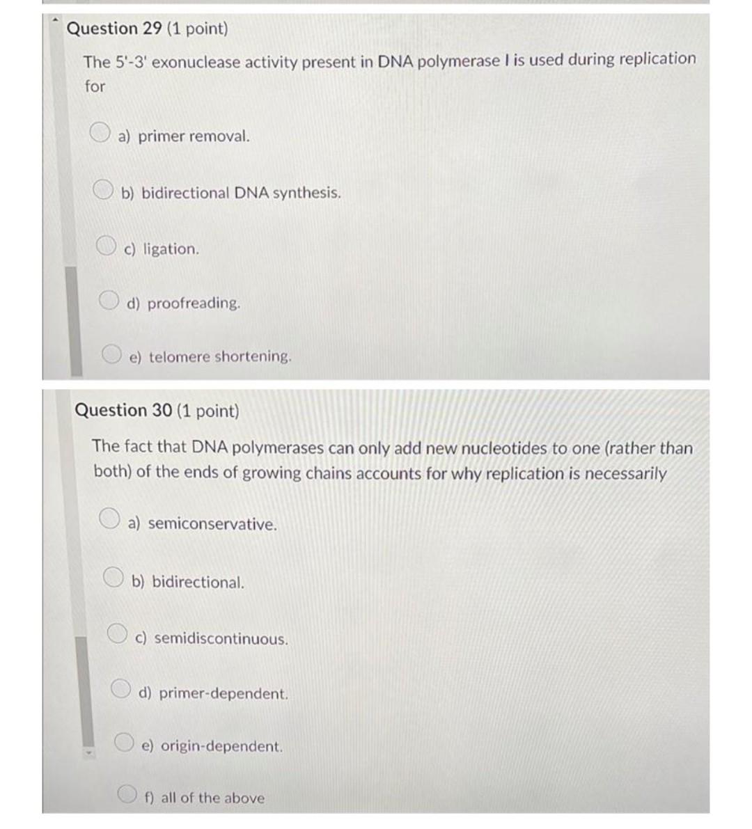 Solved The 5'-3' Exonuclease Activity Present In DNA | Chegg.com