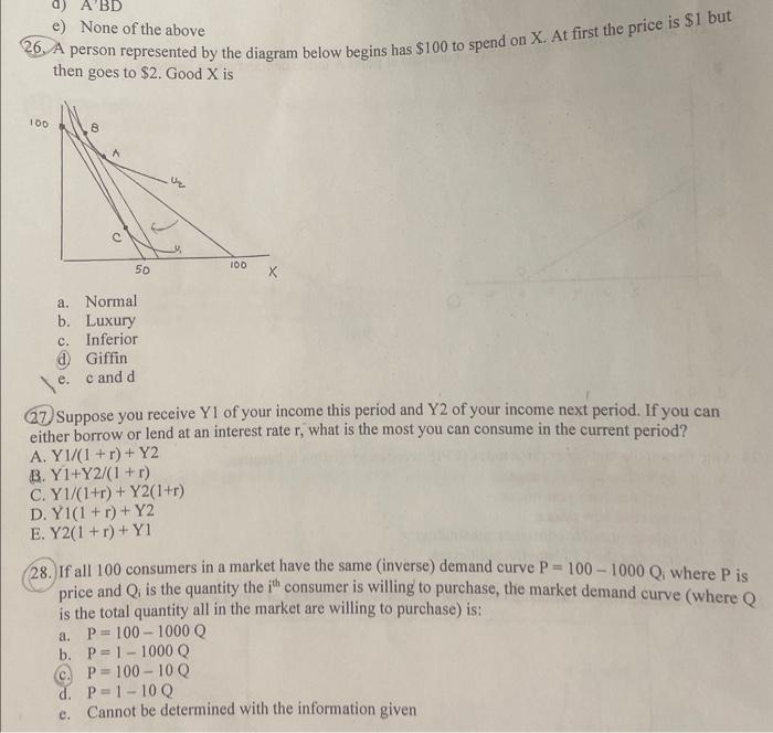 Solved 26. A person represented by the diagram below begins | Chegg.com