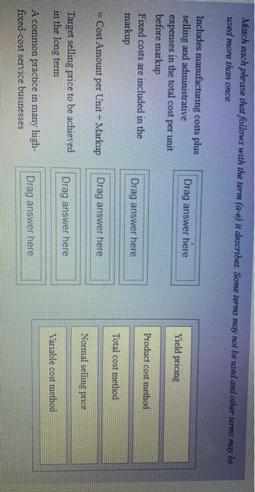 Solved Match each phrase that follows with the term (a-e) it | Chegg.com