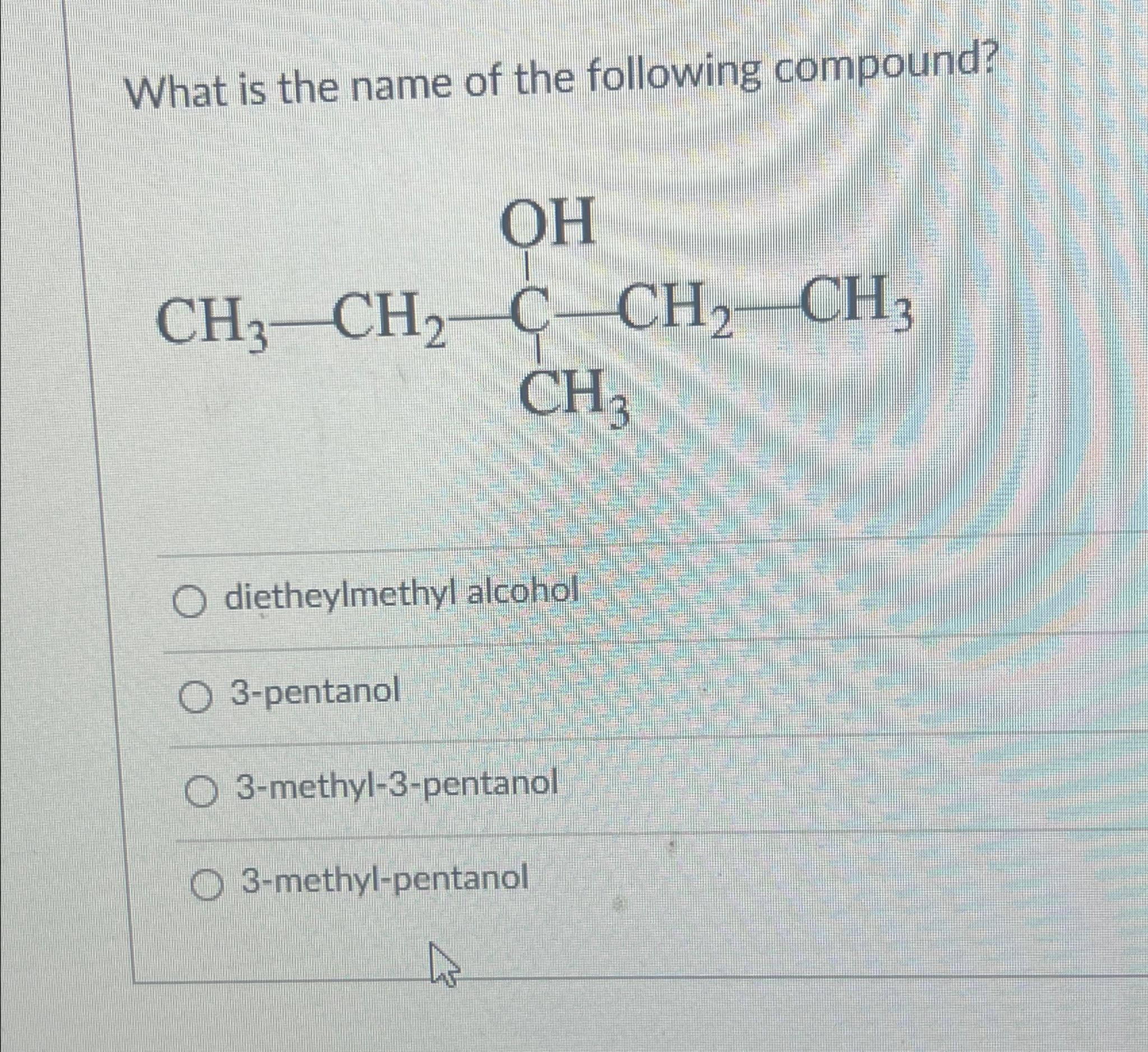 Solved What is the name of the following | Chegg.com