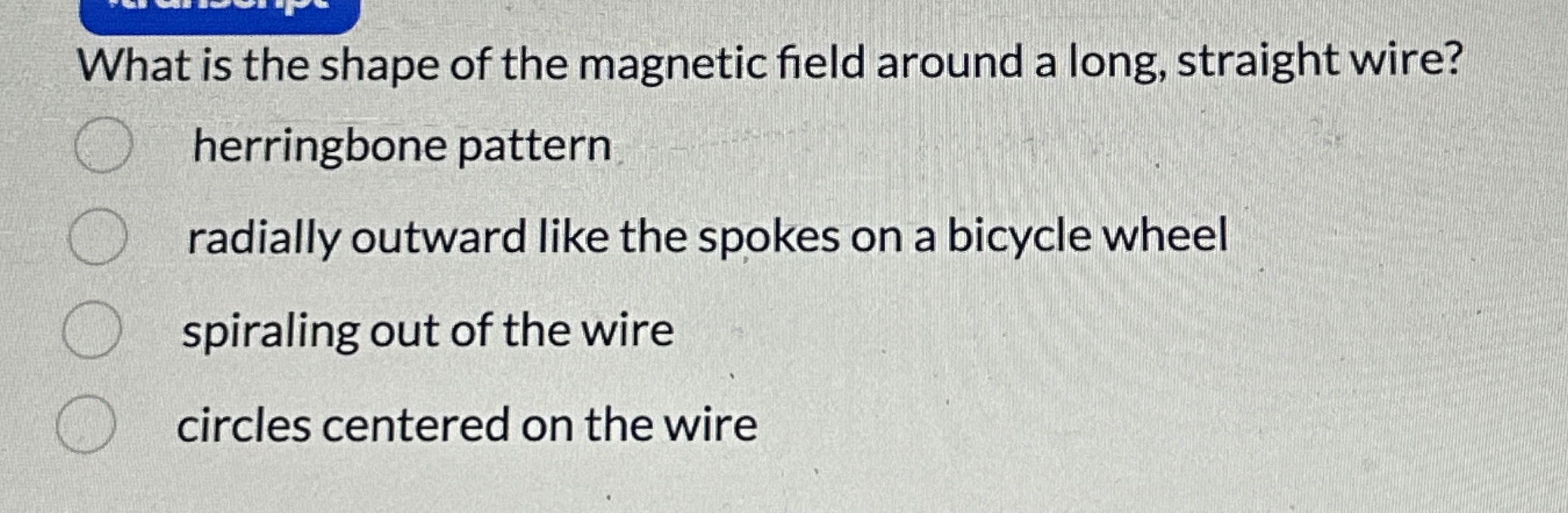 Solved What is the shape of the magnetic field around a | Chegg.com