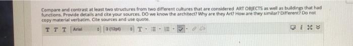 Solved Compare and contrast at least two structures from two | Chegg.com