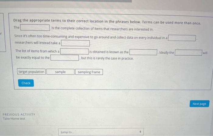 Solved of Drag the appropriate terms to their correct | Chegg.com