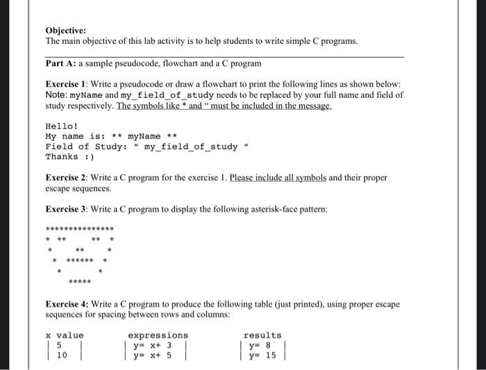 Solved Objective: The Main Objective Of This Lab Activity Is | Chegg.com