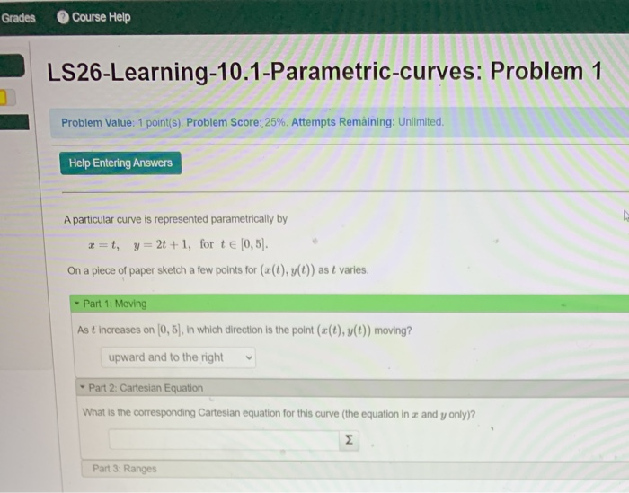 Solved Grades Course Help | Chegg.com
