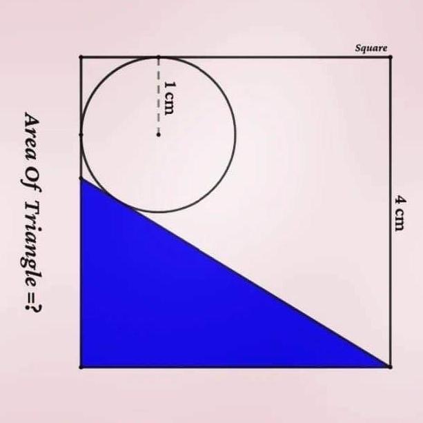 Solved Area of Triangle=? | Chegg.com