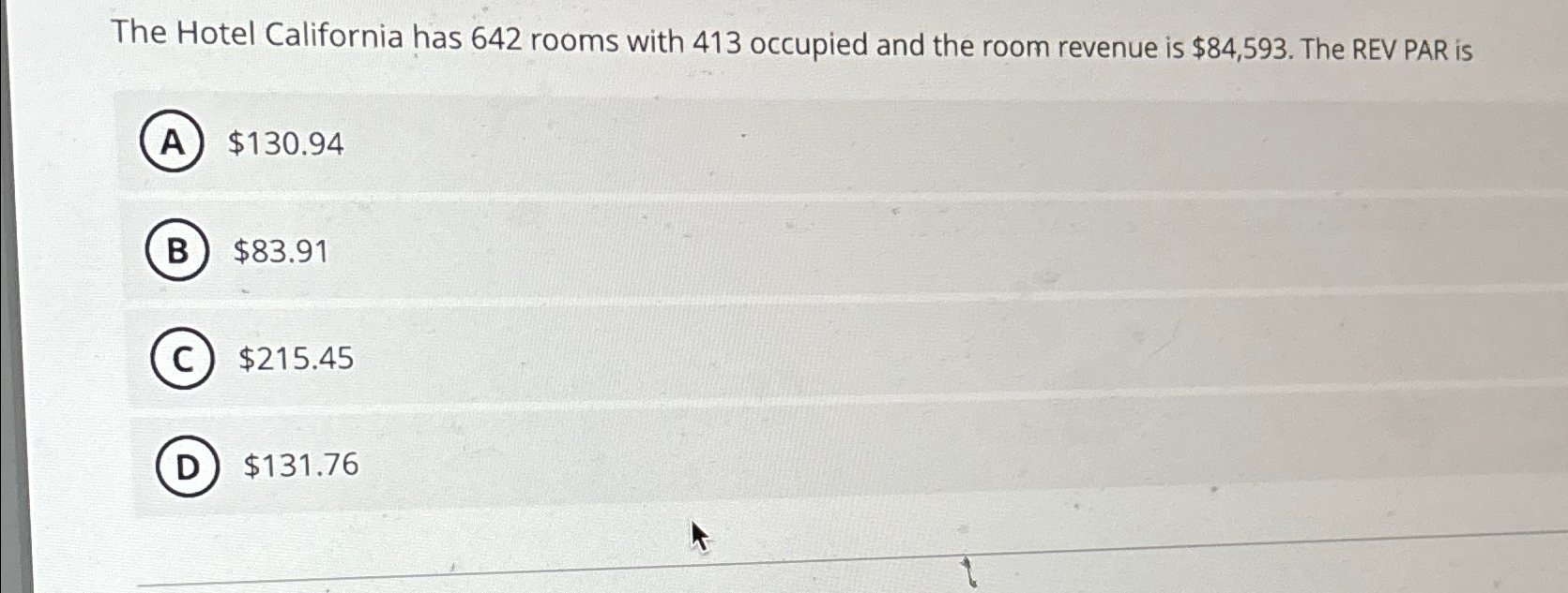 Solved The Hotel California has 642 ﻿rooms with 413 | Chegg.com