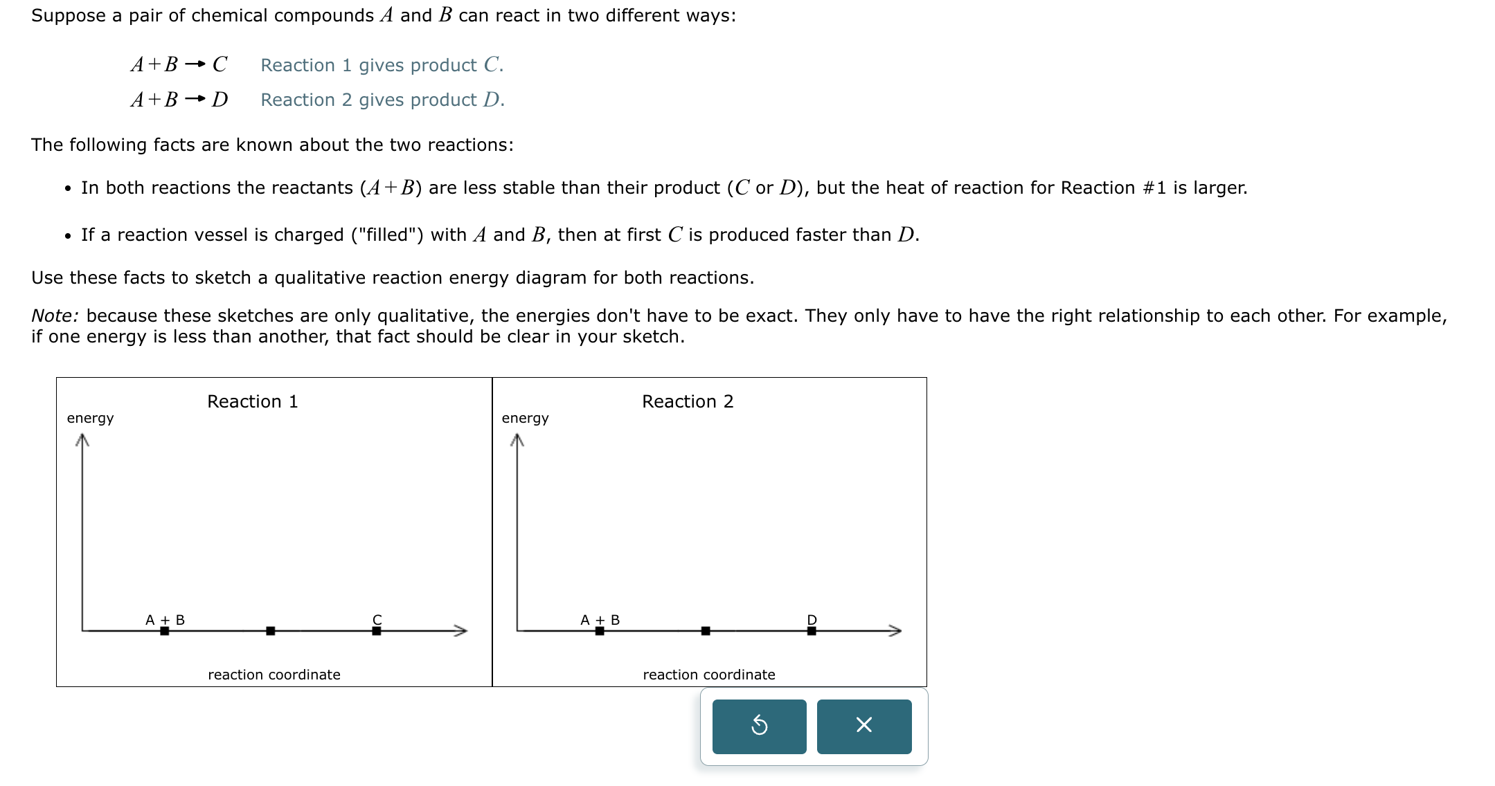 Solved Suppose a pair of ﻿chemical compounds A and B ﻿can | Chegg.com