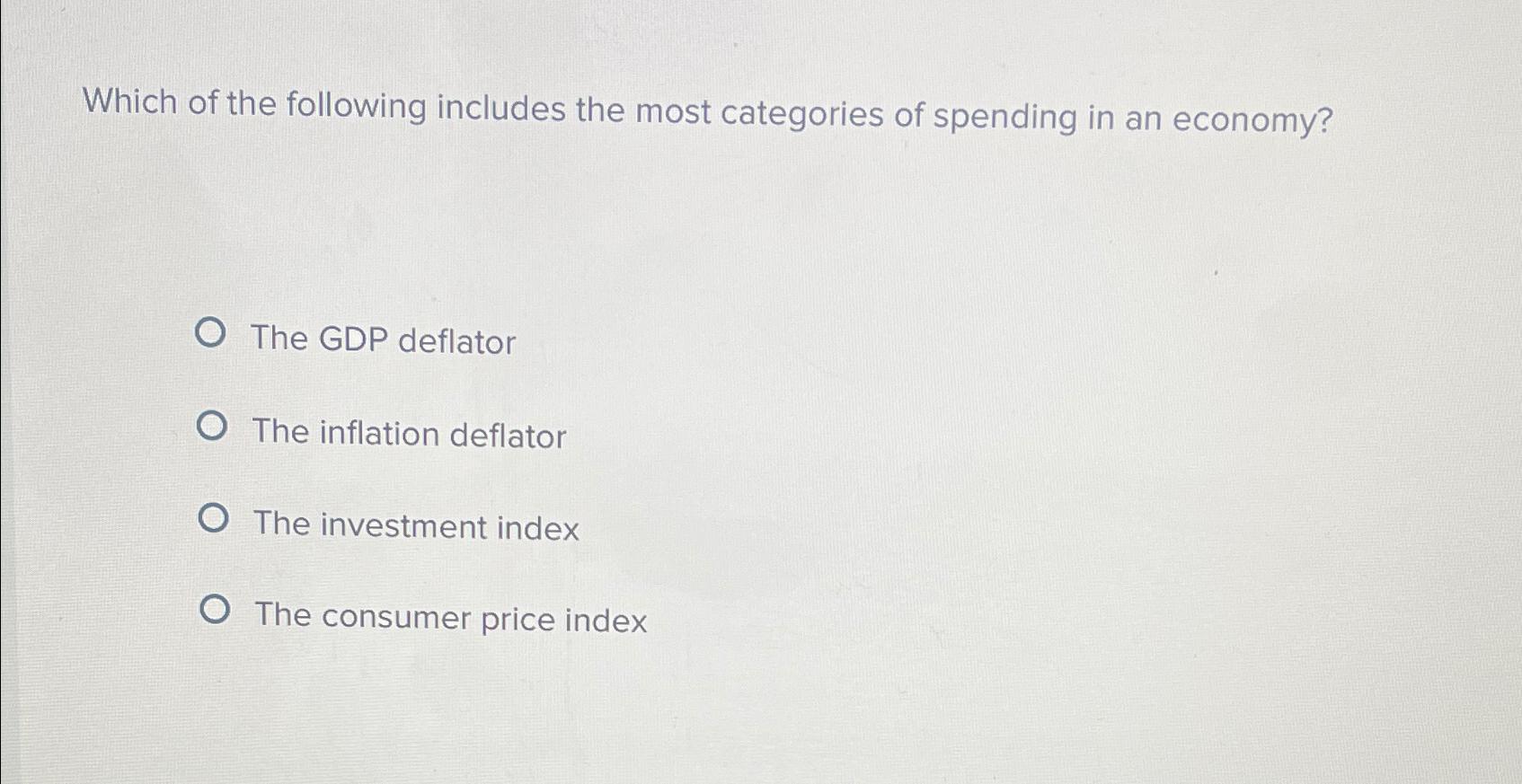 Solved Which of the following includes the most categories | Chegg.com