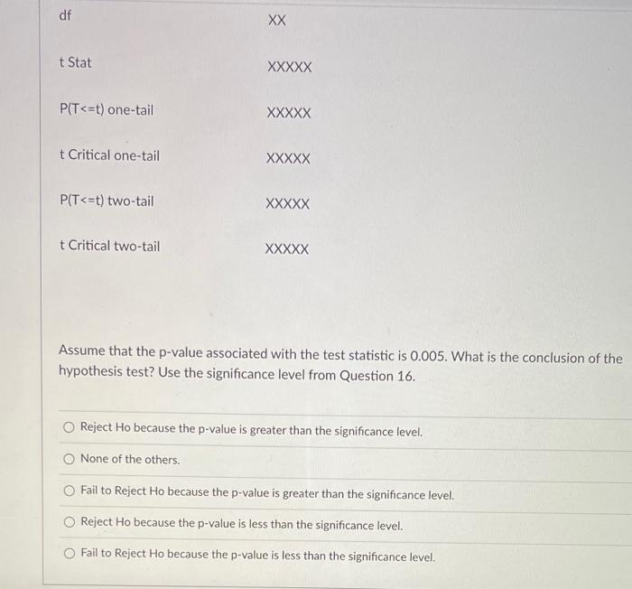 Solved For Questions 16-18, Consider The Following: An | Chegg.com