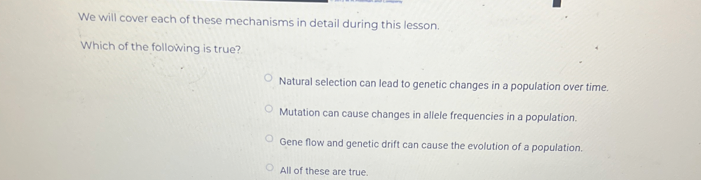 Solved We will cover each of these mechanisms in detail | Chegg.com