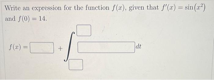 Solved Write an expression for the function f(x), given that | Chegg.com