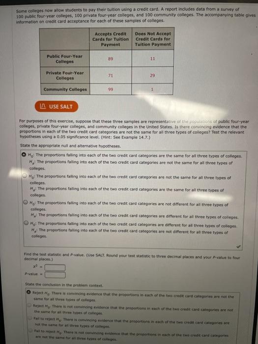 Solved Some colleges now allow students to pay their tuition | Chegg.com