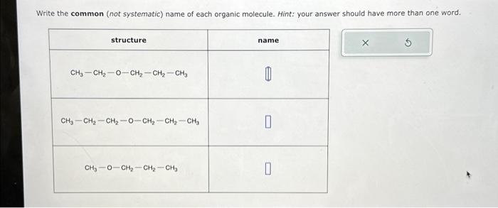 Solved Write the systematic name of each organic | Chegg.com