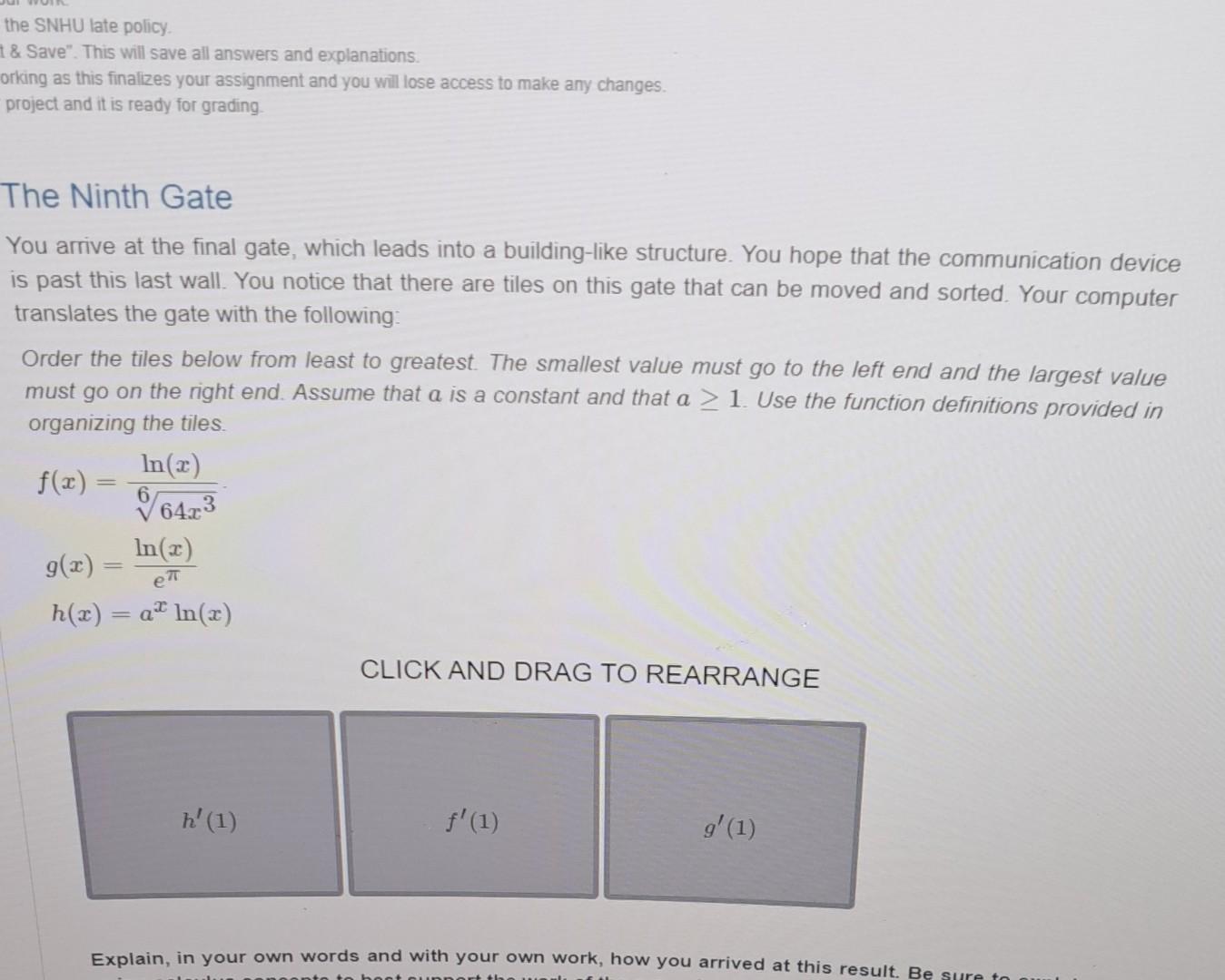 late assignment policy snhu