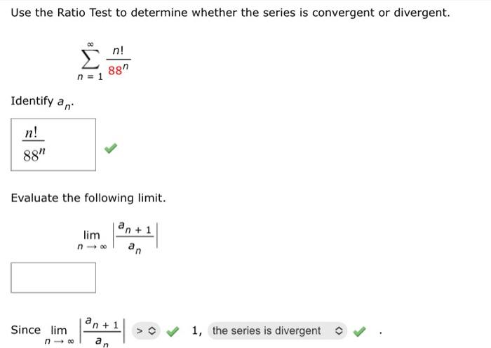 Solved Use the Ratio Test to determine whether the series is | Chegg.com