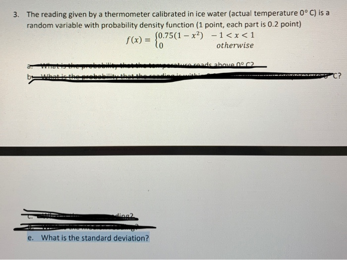 Solved The reading given by a thermometer calibrated in ice