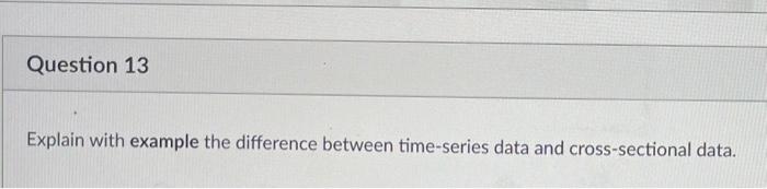 Solved Explain with example the difference between | Chegg.com