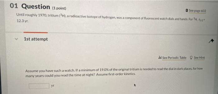 Solved 01 Question (1 point) See page 602 Until roughly | Chegg.com