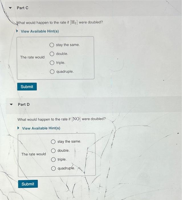 Solved Analyzing a specific reaction Consider the following | Chegg.com