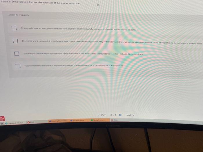 Solved Select all of the following that are characteristics | Chegg.com