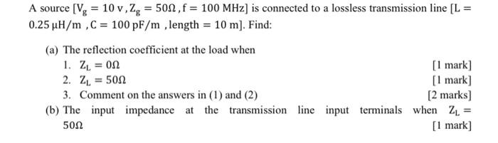 Solved A Source V 10 V 2g 502 F 100 Mhz Is Conne Chegg Com