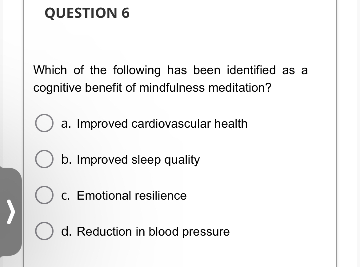 Solved QUESTION 6Which Of The Following Has Been Identified | Chegg.com