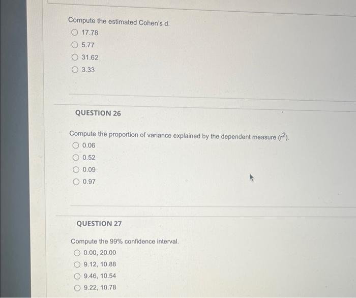 Solved Use the following information to answer questions | Chegg.com