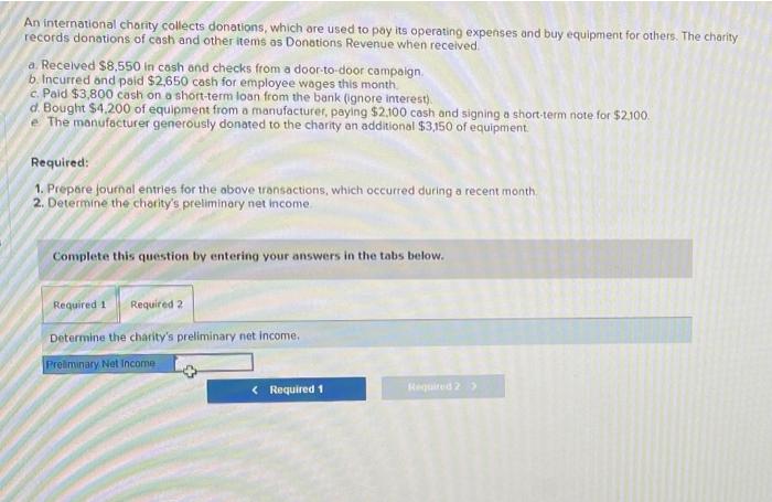solved-an-international-charity-collects-donations-which-chegg
