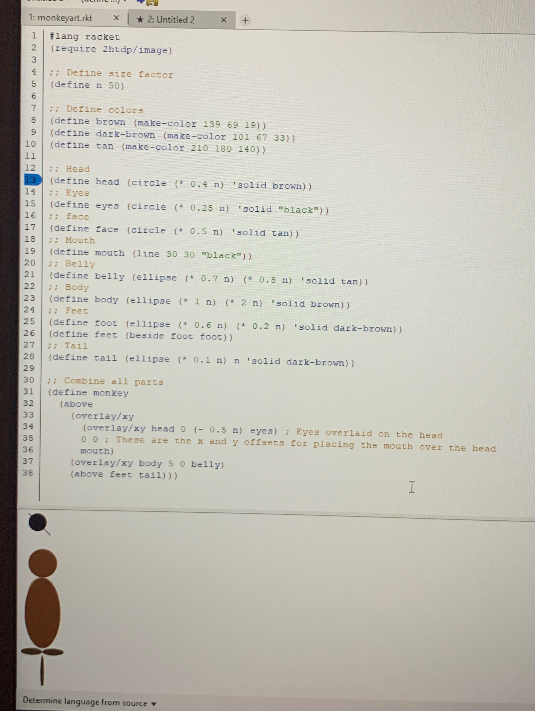 Solved Can I get help making it so the eyes lap inside the | Chegg.com