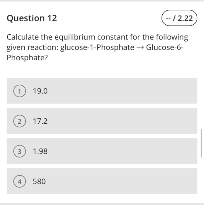 Solved Question 11 -- /2.22 Use the following information to | Chegg.com