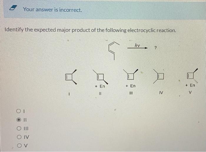 Solved Identify the expected major product of the following | Chegg.com