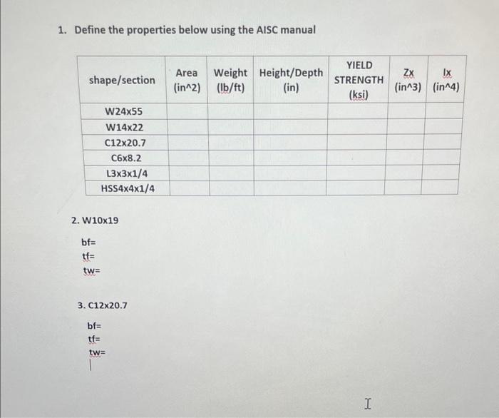 Solved plz help filling up the table and the questions 2 and | Chegg.com
