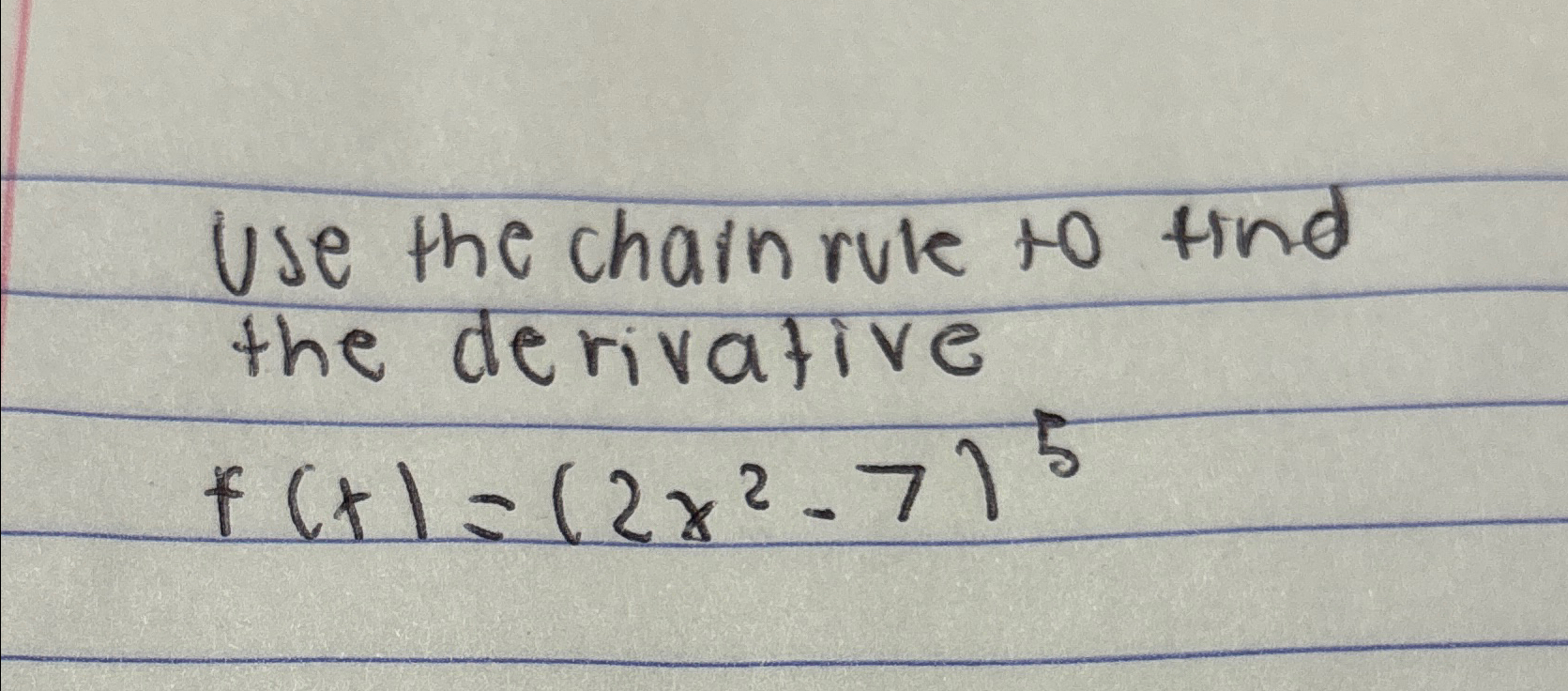 Solved Use the chain rule to find the | Chegg.com
