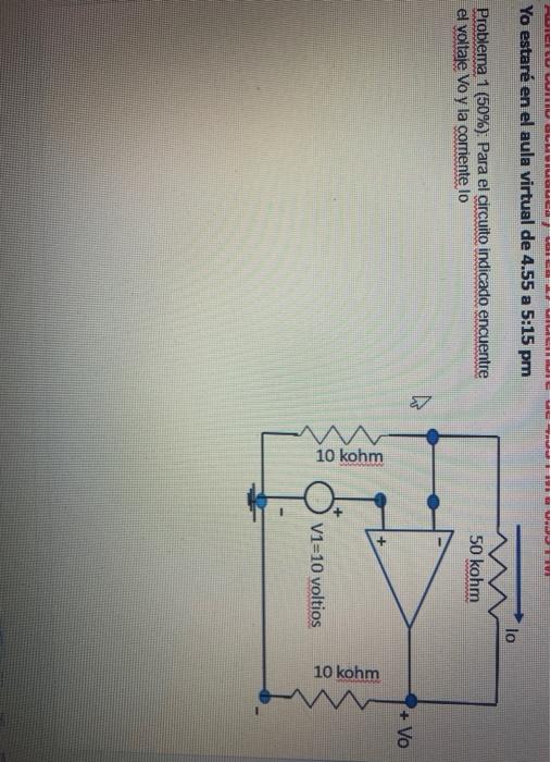Solved For the indicated circuit find the voltage V0 and the | Chegg.com