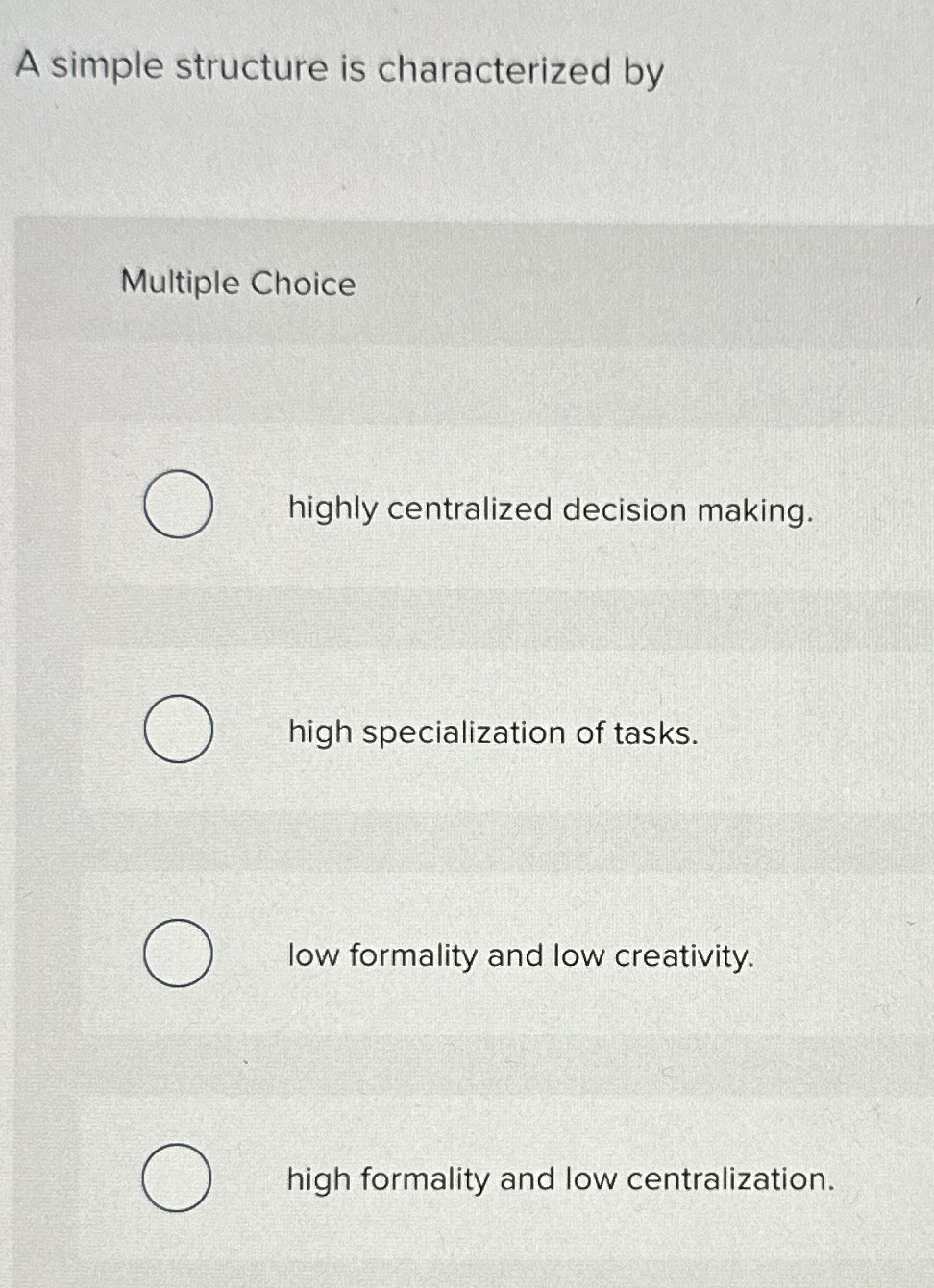 Solved A simple structure is characterized byMultiple | Chegg.com