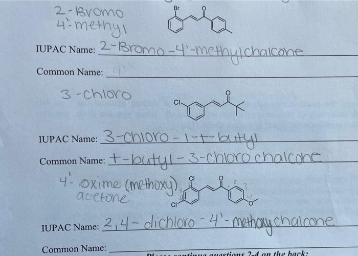 Solved 2- 13vomo 4'-methyl 0080 IUPAC Name: 2-Bromo - | Chegg.com