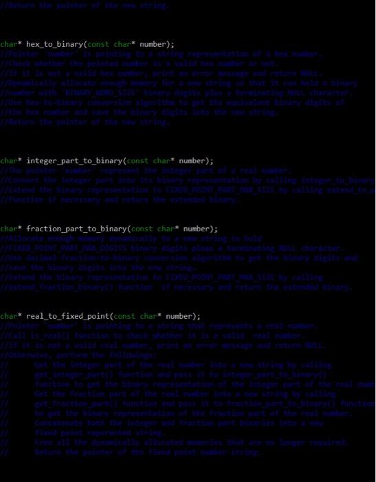 Solved have to write the code for the given segments in C | Chegg.com