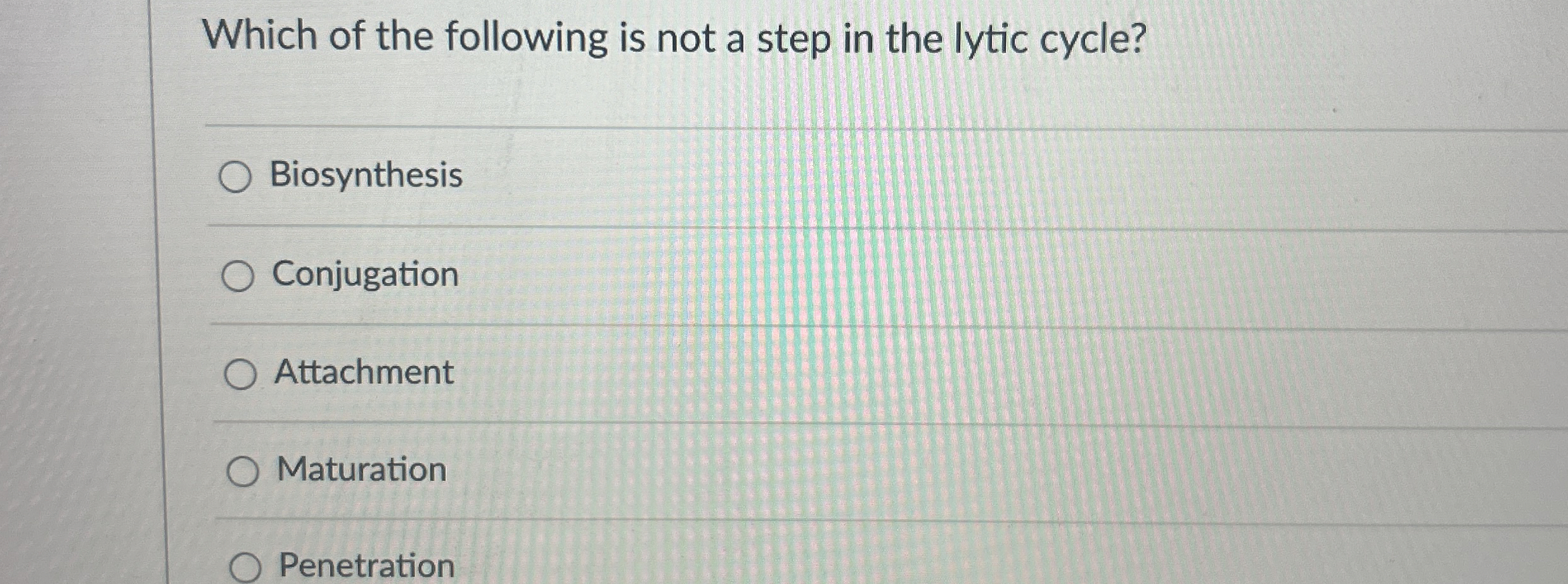 Solved Which of the following is not a step in the lytic | Chegg.com