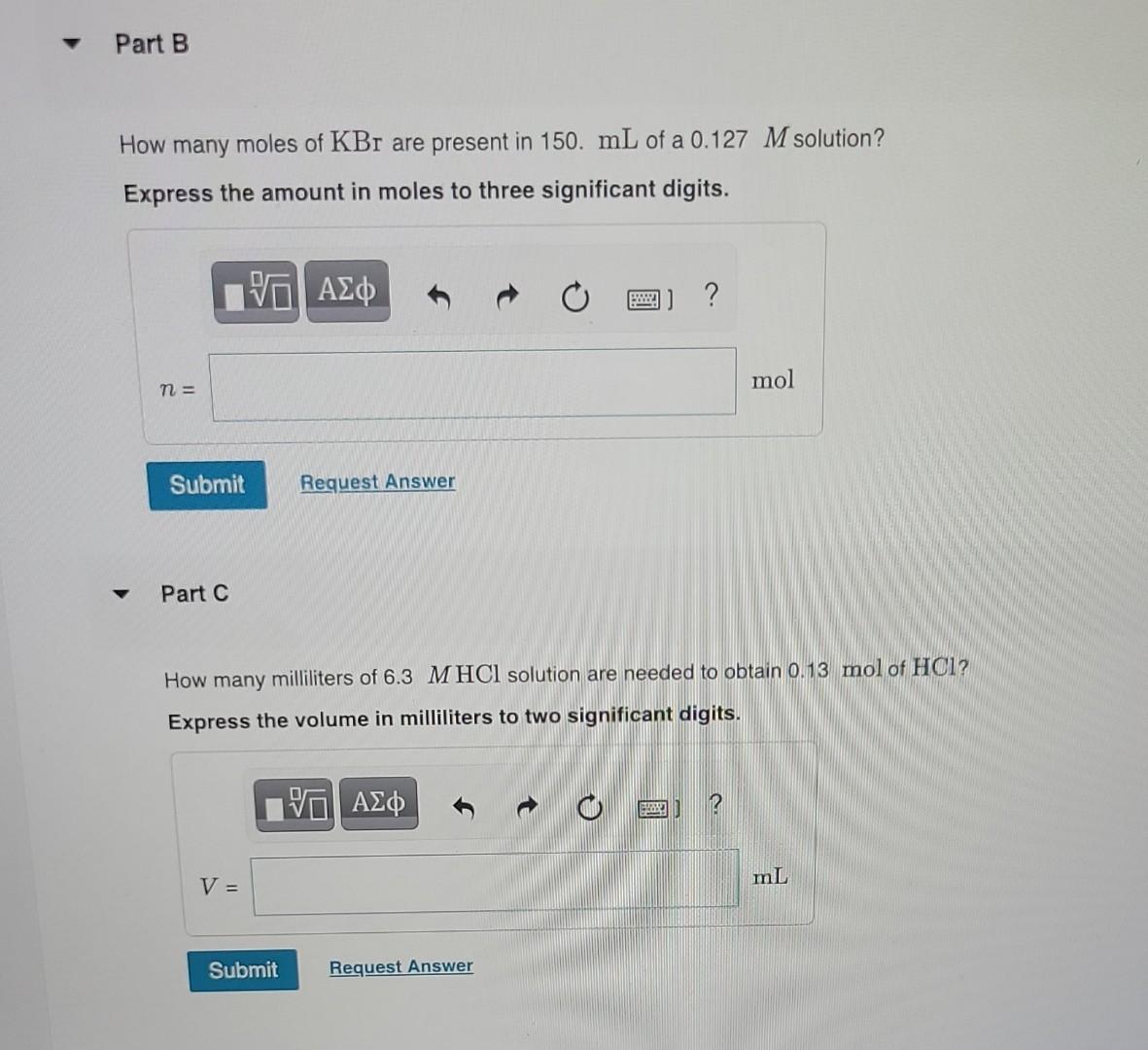 Solved Calculate the molarity of a solution prepared by | Chegg.com