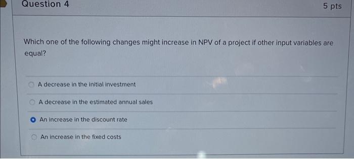 Solved Which one of the following changes might increase in | Chegg.com