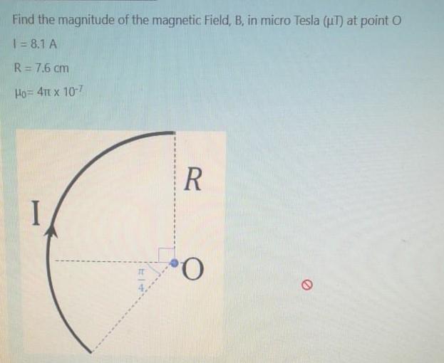 Solved Find the magnitude of the magnetic Field, B, in micro | Chegg.com
