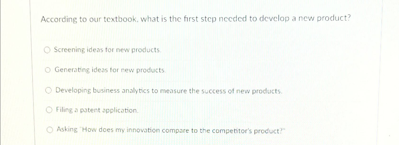 Solved According to our textbook, what is the first step | Chegg.com