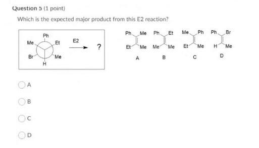 Solved Question 5 (1 point) Which is the expected major | Chegg.com